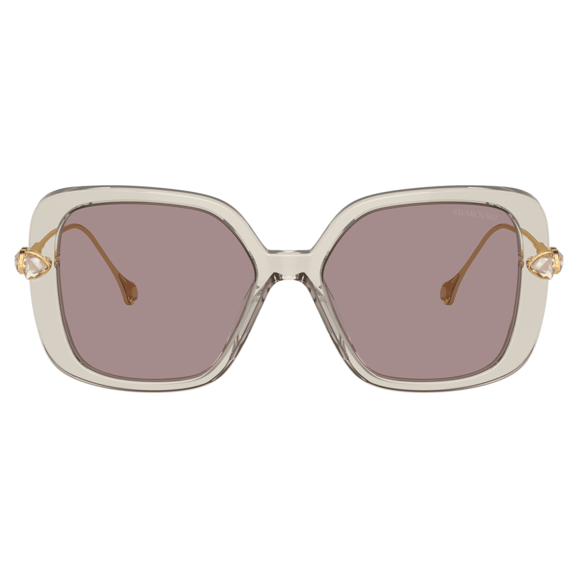 swarovski sunglasses  oversized  square shape  sk6011el  purple