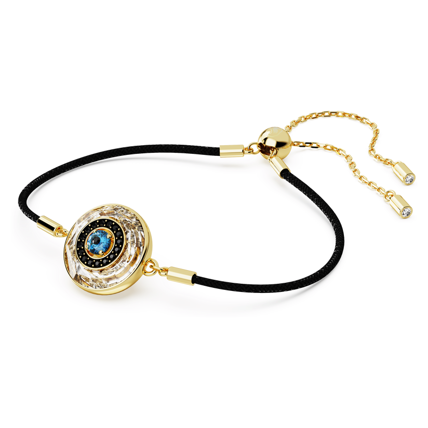 swarovski symbolica bracelet  evil eye  multicolored  gold tone plated