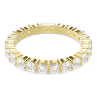 swarovski matrix vittore band ring  round cut  white  gold tone plated