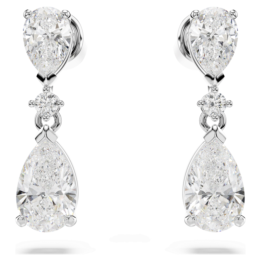 swarovski mesmera set  mixed cuts  white  rhodium plated