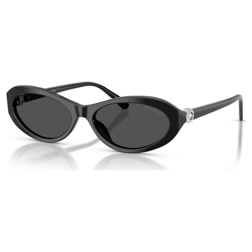 swarovski sunglasses  oval shape  sk6069  black
