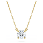 swarovski eternity pendant  laboratory grown diamonds 1 ct tw  18k yellow gold