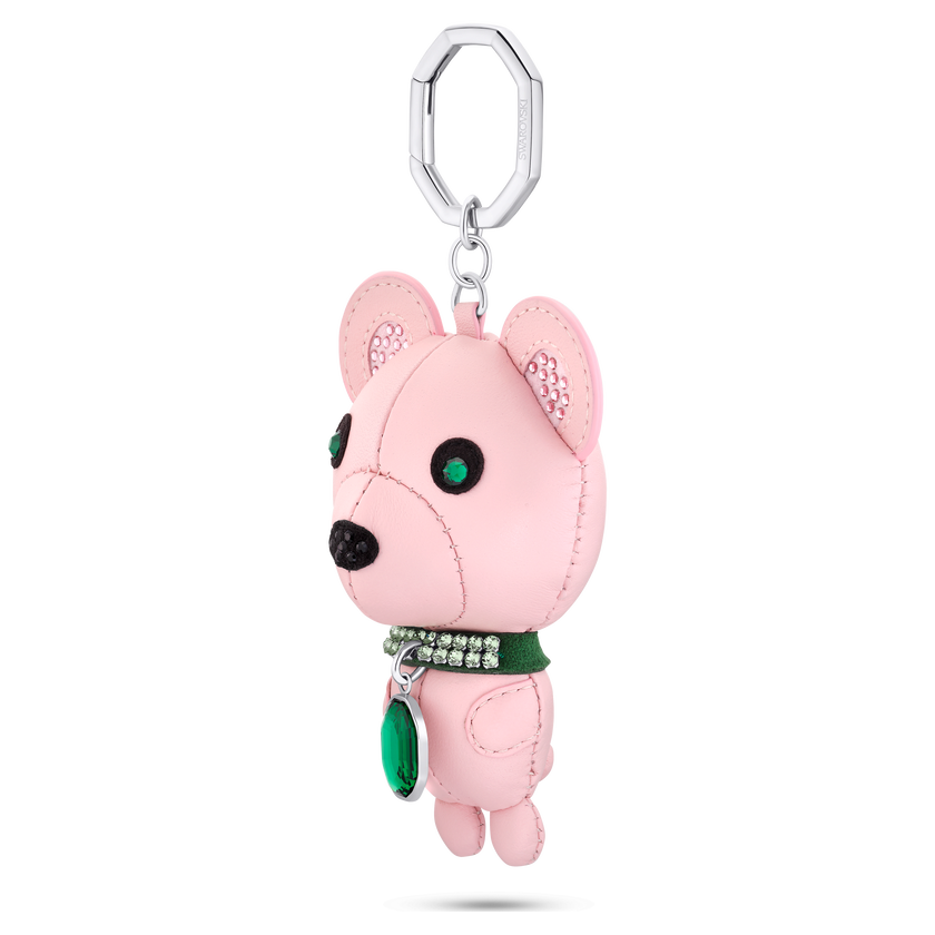 swarovski icons key ring  bear  multicolored  stainless steel