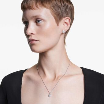 swarovski sublima set  white  rhodium plated