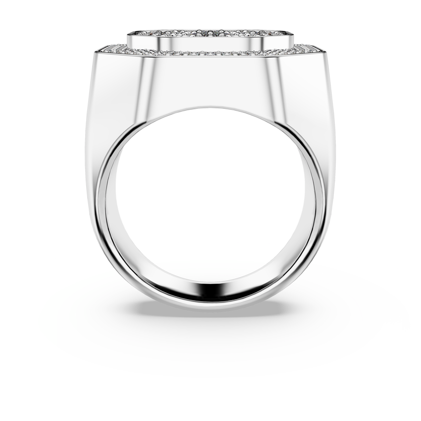 swarovski dextera cocktail ring  octagon shape  white  rhodium plated