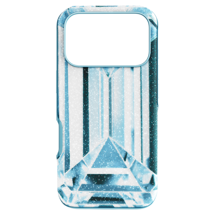 swarovski high smartphone case  crystal effect  iphone  17 pro  blue