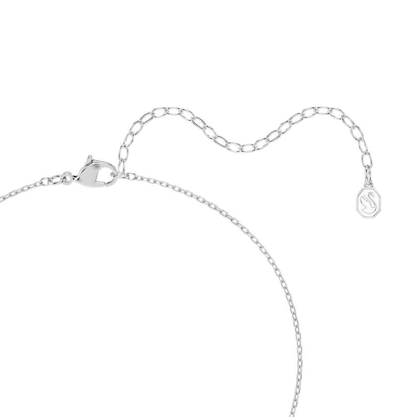 swarovski una angelic pendant  cushion cut  white  rhodium plated