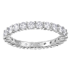 Vittore Xl Ring, White, Rhodium Plated