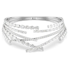 swarovski matrix choker  mixed cuts  white  rhodium plated