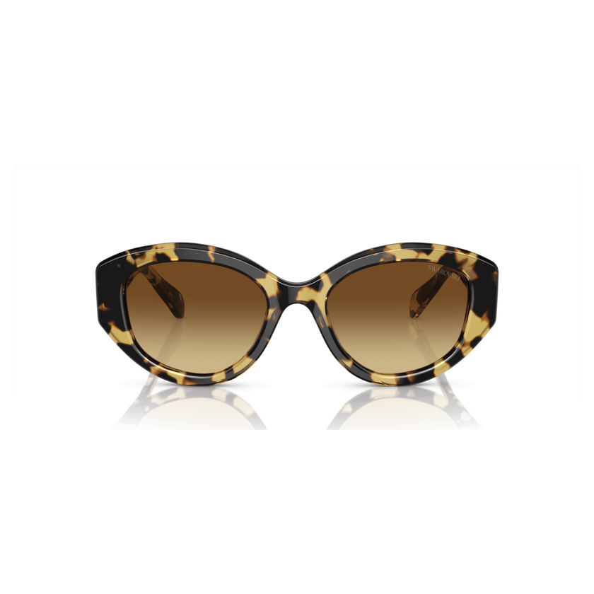 swarovski sunglasses  cat eye shape  sk6008el  brown