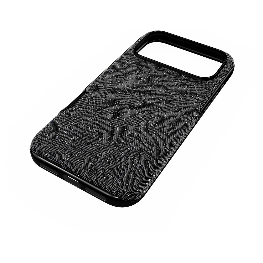 swarovski high smartphone case  iphone  17 pro max  black