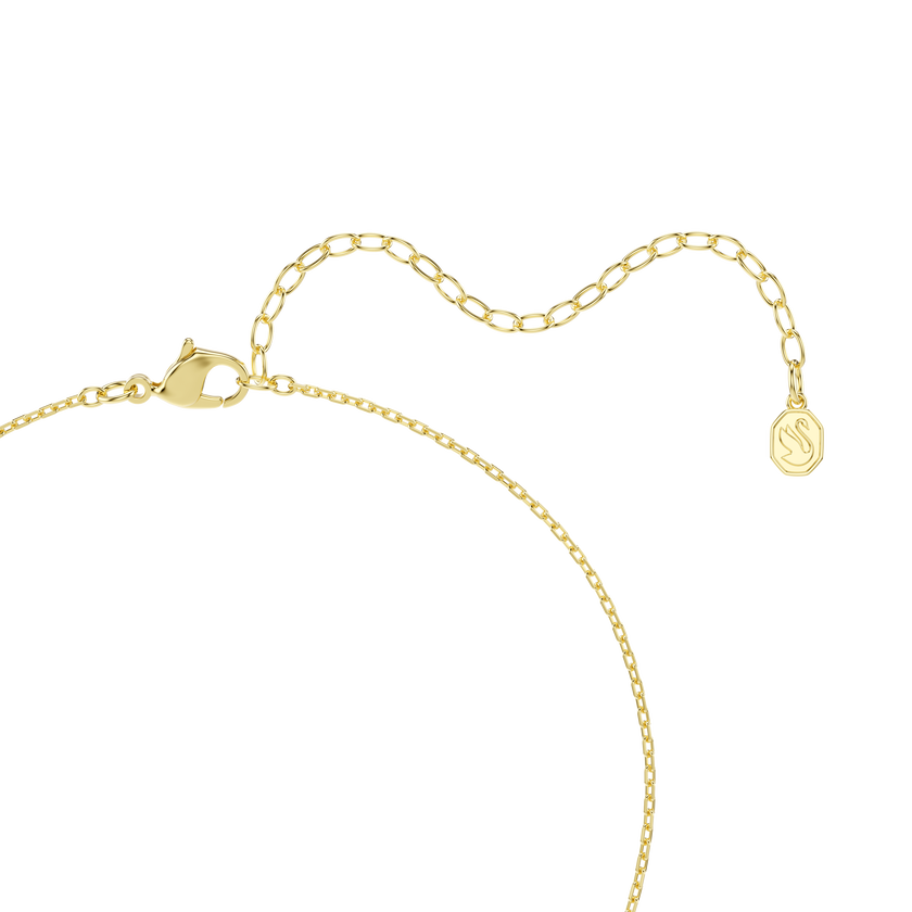 swarovski millenia pendant  cushion cut  green  18k gold finish