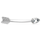 swarovski idyllia brooch  mixed cuts  arrow  white  rhodium plated