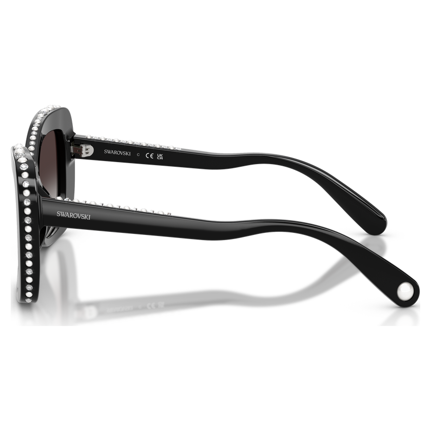 swarovski sunglasses  butterfly shape  sk6062u  black