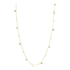 swarovski una angelic strandage  crystal pearl  round cut  white  gold tone plated