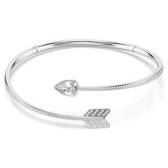 swarovski idyllia choker  mixed cuts  arrow  white  rhodium plated