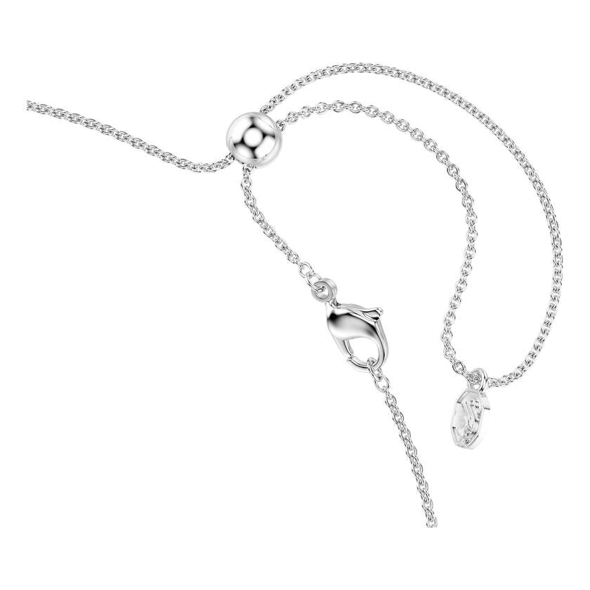 swarovski matrix necklace  gradient of round cuts  multicolored  rhodium plated
