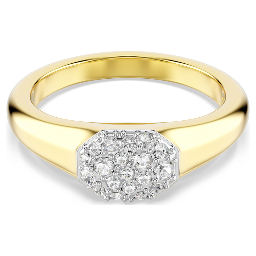 swarovski dextera ring  mixed cuts  white  gold tone plated