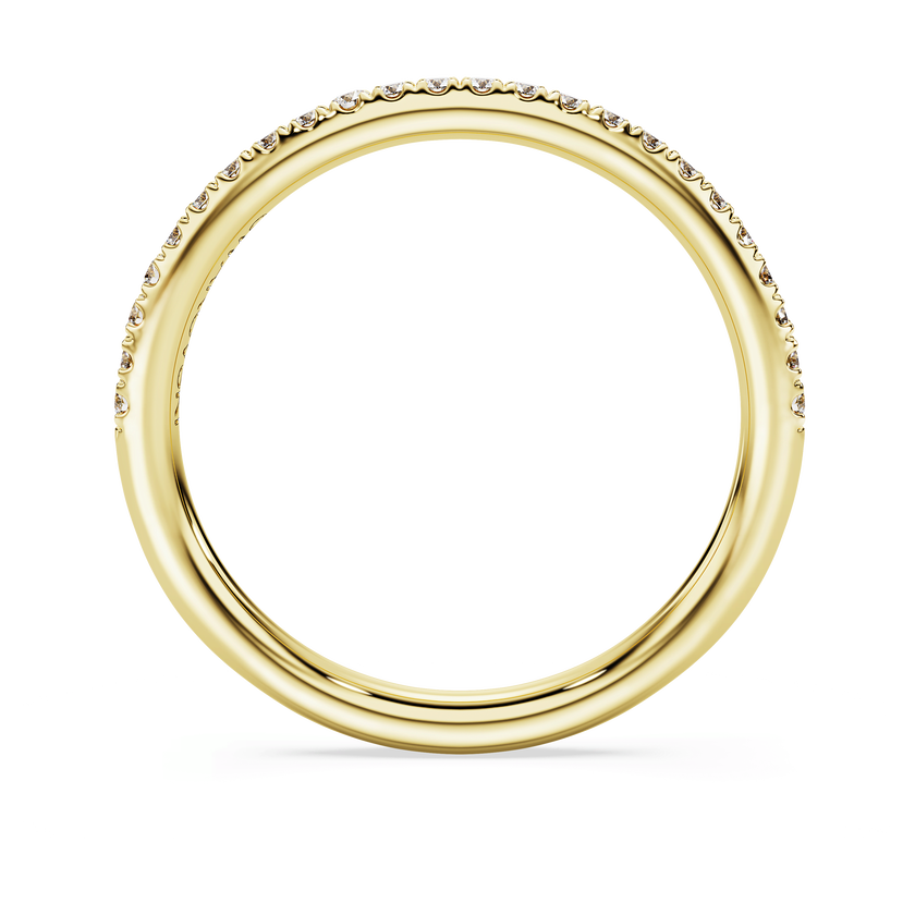 swarovski eternity band ring  laboratory grown diamonds 0 2 ct tw  18k yellow gold