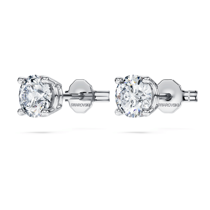 swarovski eternity stud earrings  laboratory grown diamonds 1 ct tw  18k white gold