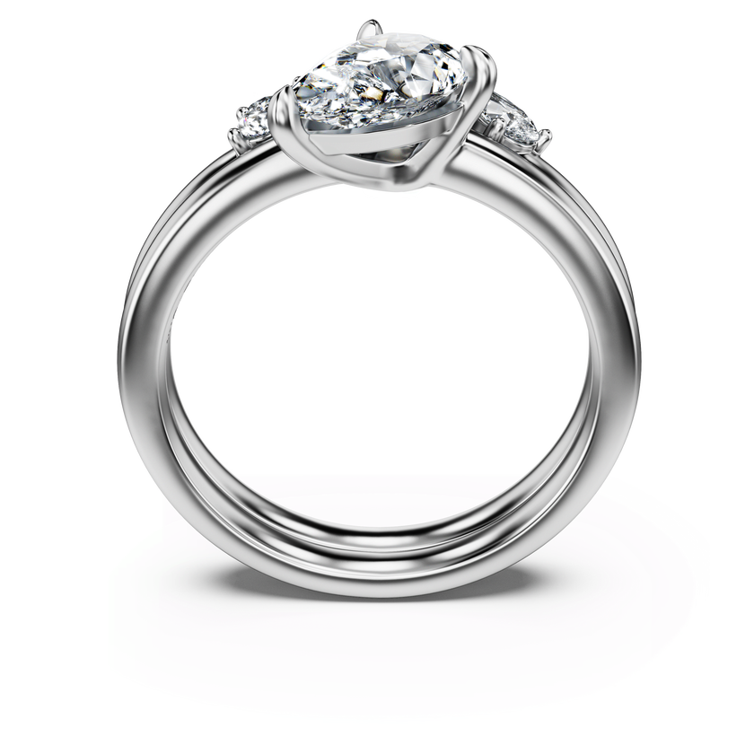 swarovski galaxy ring  laboratory grown diamonds 1 4 ct tw  18k white gold