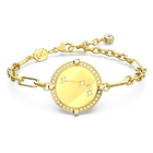 Zodiac bracelet, Aries, Gold tone, Gold-tone plated