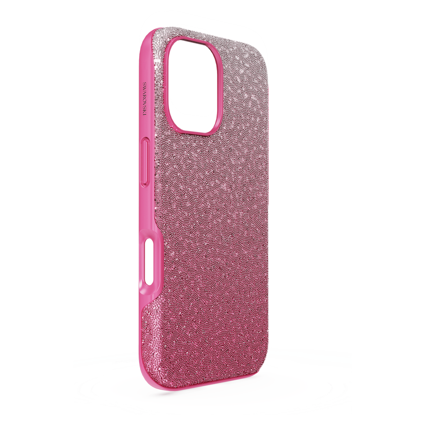swarovski high smartphone case  color gradient  iphone  16  pink