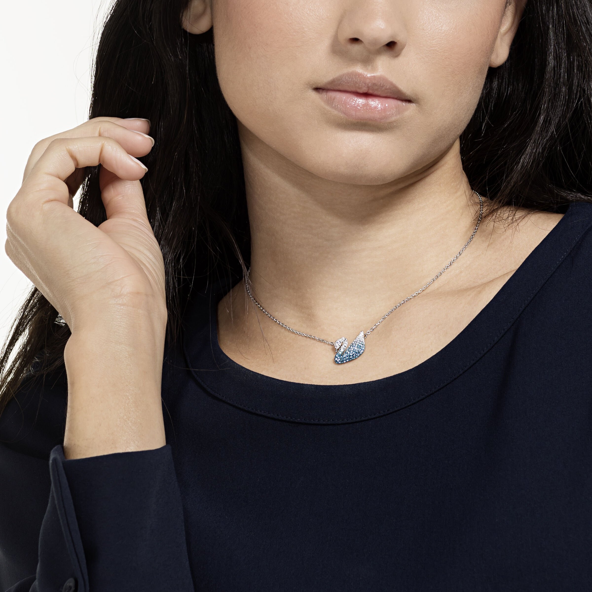 Swarovski iconic sales swan pendant necklace