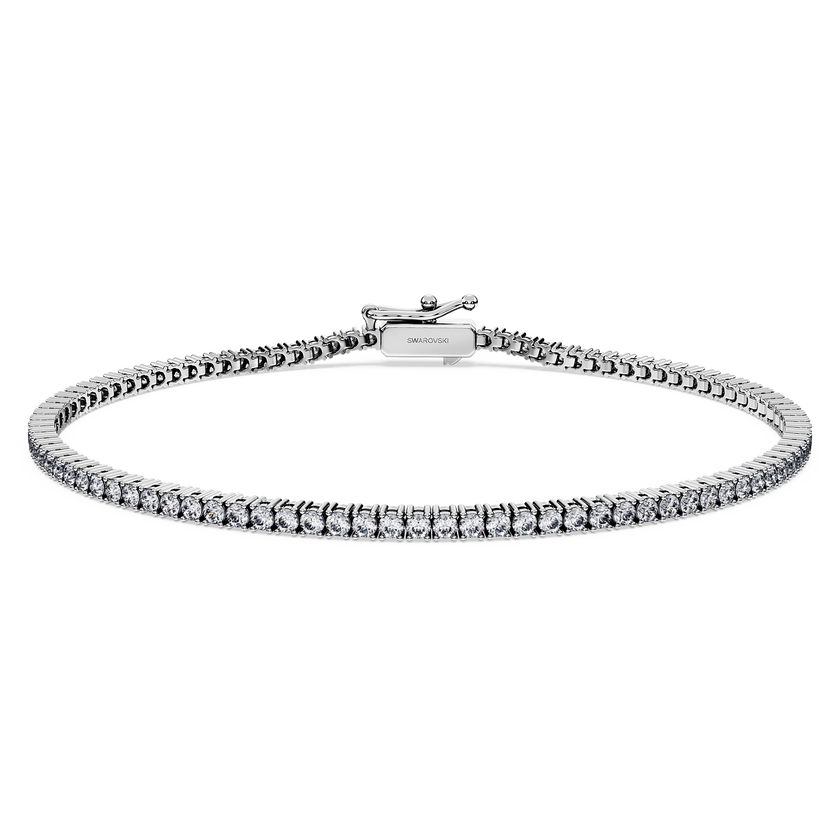 swarovski eternity tennis bracelet  laboratory grown diamonds 1 5 ct tw  18k white gold