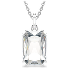 swarovski millenia pendant  octagon cut  white  rhodium plated
