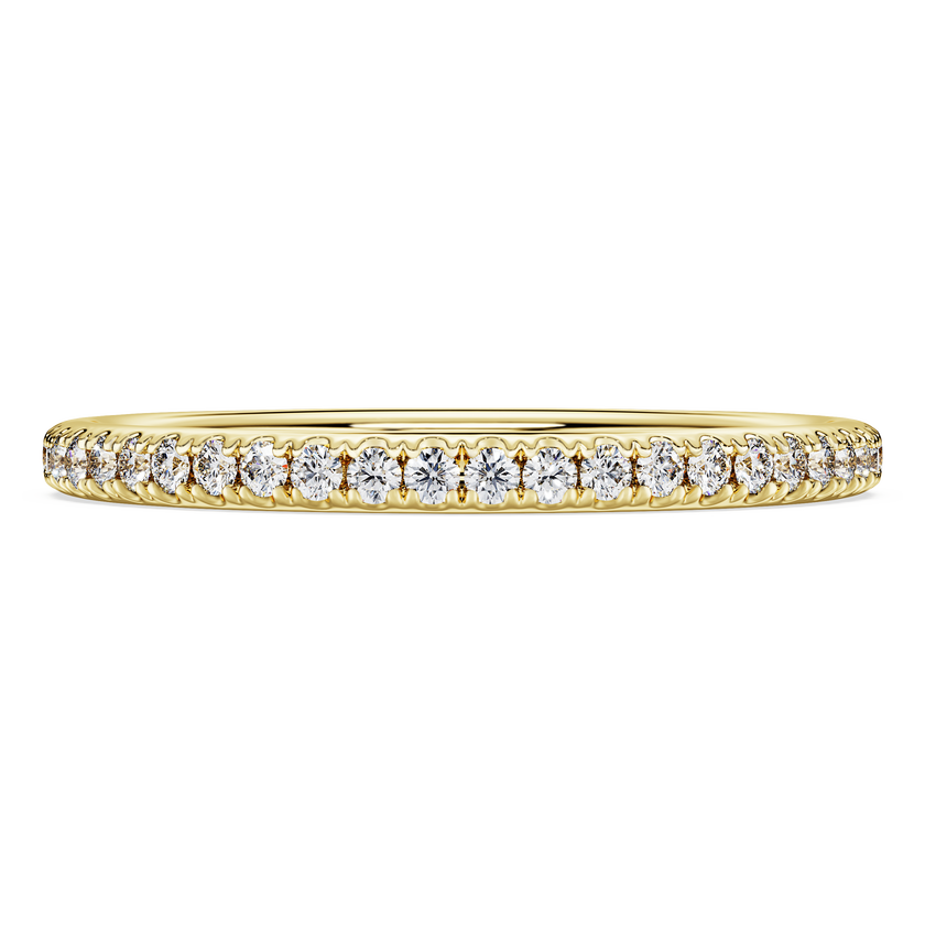 swarovski eternity band ring  laboratory grown diamonds 0 2 ct tw  18k yellow gold