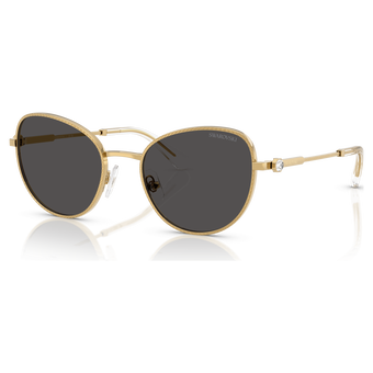 swarovski sunglasses  cat eye shape  gray