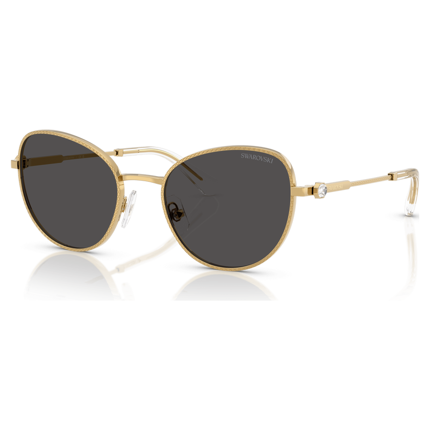 swarovski sunglasses  cat eye shape  gray