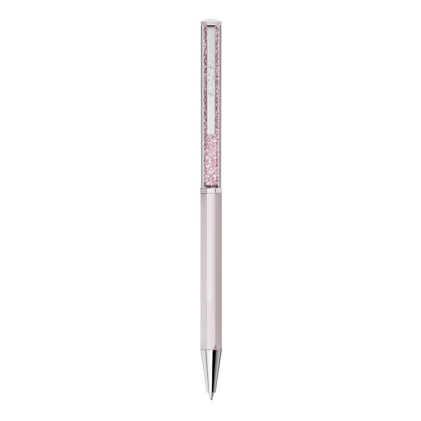 swarovski crystalline ballpoint pen  pink lacquered  chrome plated