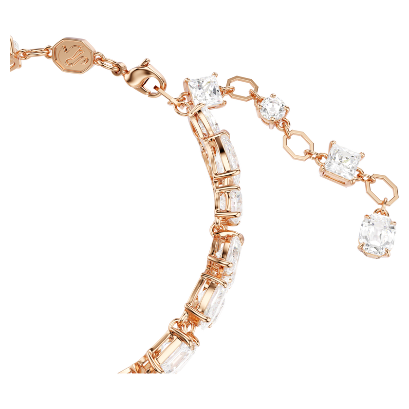 swarovski mesmera bracelet  mixed cuts  white  gold tone plated