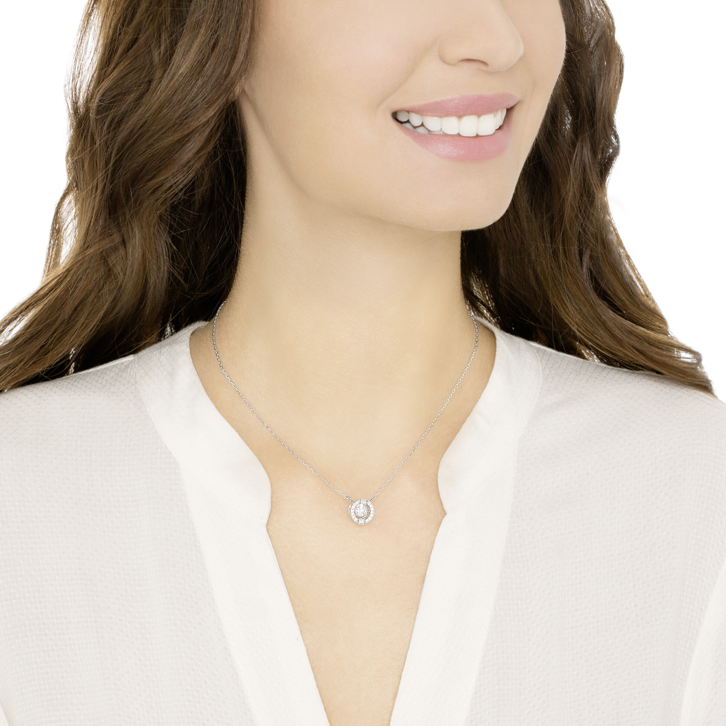 Swarovski sparkling clearance dance round necklace