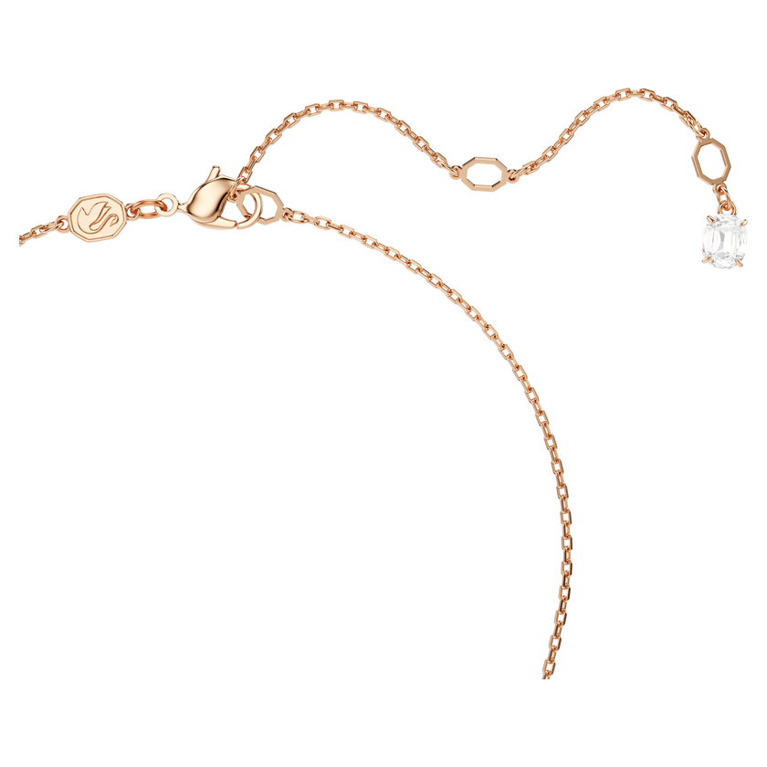 swarovski mesmera set  pear cut  octagon cut  white  rose gold tone plated