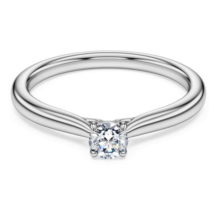 swarovski eternity solitaire ring  laboratory grown diamonds 0 25 ct tw  sterling silver