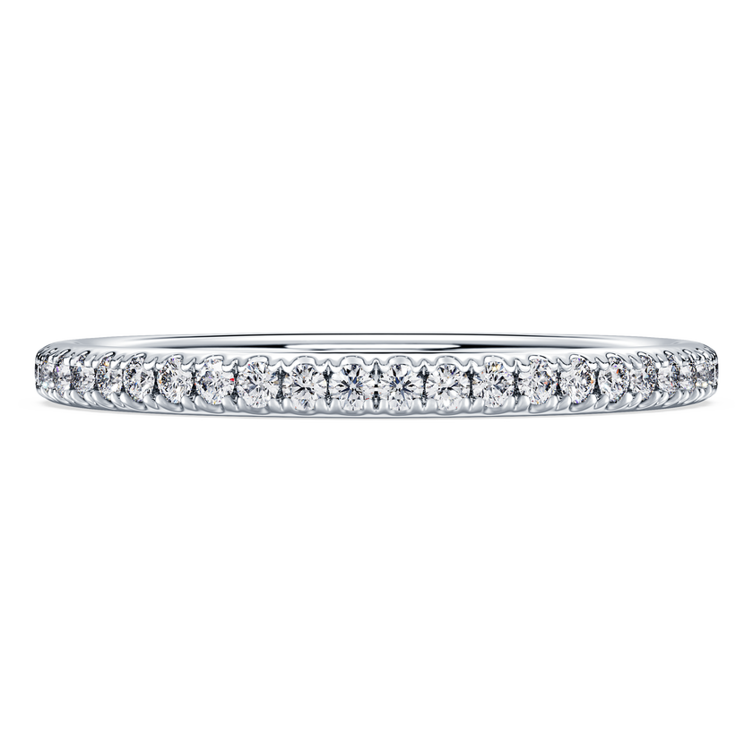 swarovski eternity band ring  laboratory grown diamonds 0 2 ct tw  18k white gold