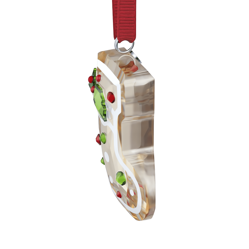 swarovski holiday cheers gingerbread stocking ornament