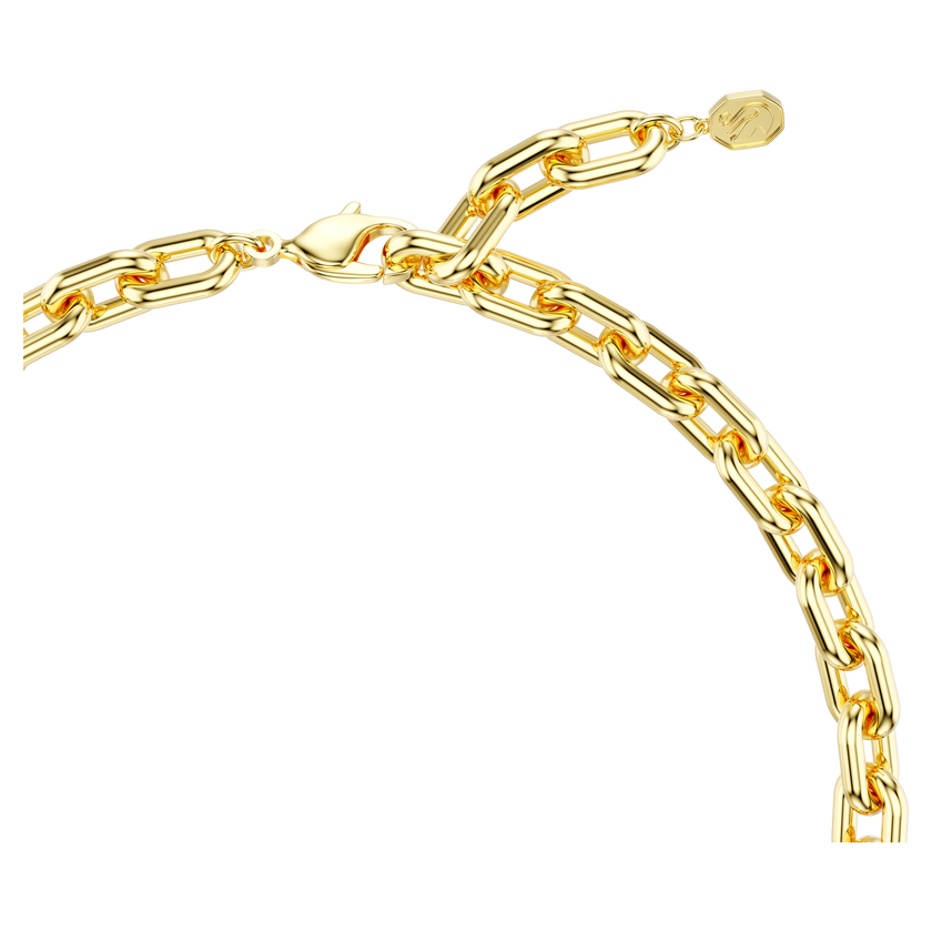 swarovski idyllia necklace  mixed cuts  flower  multicolored  gold tone plated