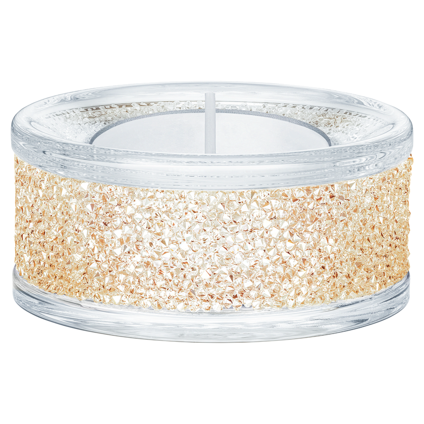 swarovski shimmer tea light holders  gold tone