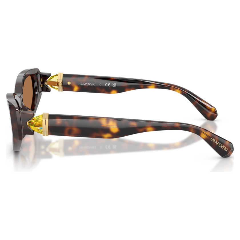 swarovski sunglasses  cat eye shape  sk6045  brown