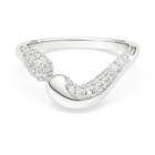 swarovski classica open ring  round cut  white  sterling silver