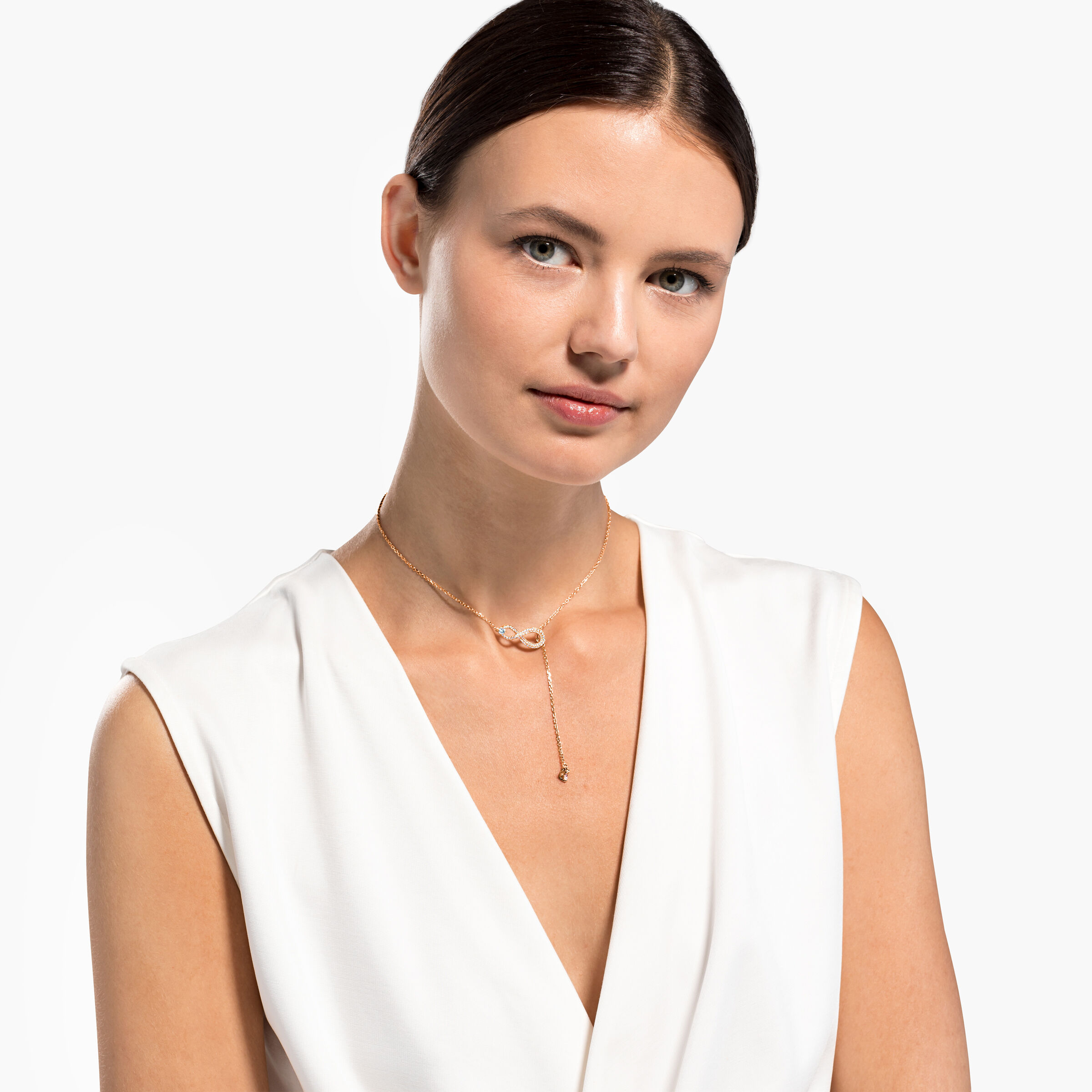Swarovski infinity hot sale y necklace