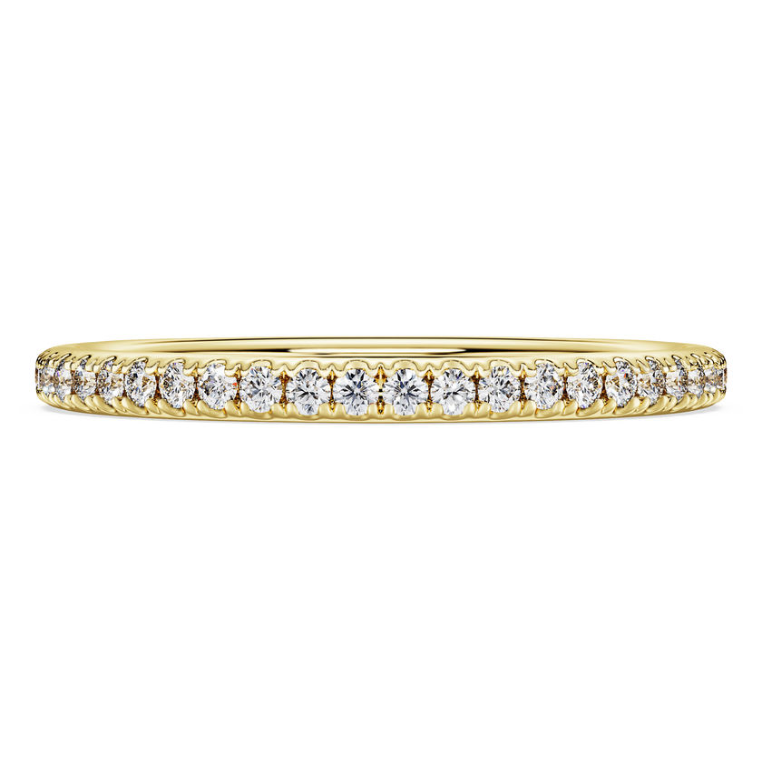 swarovski eternity band ring  laboratory grown diamonds 0 2 ct tw  18k yellow gold