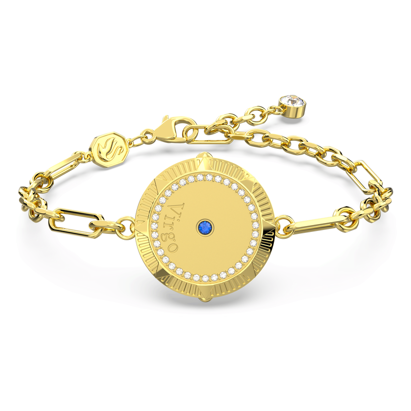 swarovski zodiac bracelet  virgo  gold tone  gold tone plated