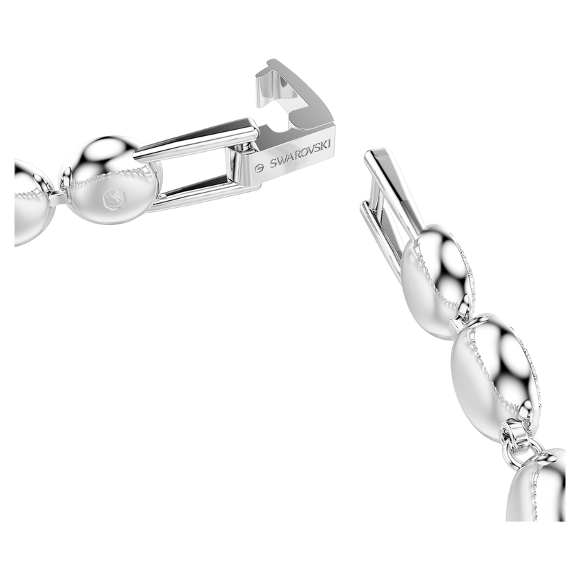 swarovski una angelic bracelet  round cut  white  rhodium plated