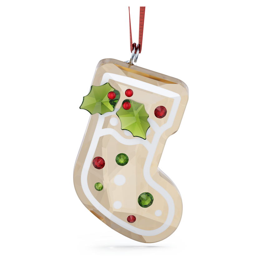 swarovski holiday cheers gingerbread stocking ornament