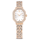 swarovski dextera octagon watch  swiss made  metal bracelet  gold tone  rose gold tone finish
